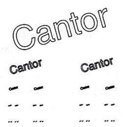 A Cantor-halmaz ellltsa fnymsolval